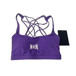 RAW ACVIVE WEAR PURPLE SPORT BRA NEW XS